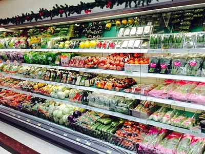 Vegetables for sale at Foodland supermarket, Soi 5, Sukhumvit Road, Bangkok