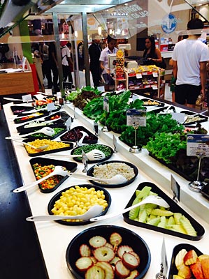 Salad bar at Gourmet Market, Terminal 21, Sukhumvit Road, Bangkok