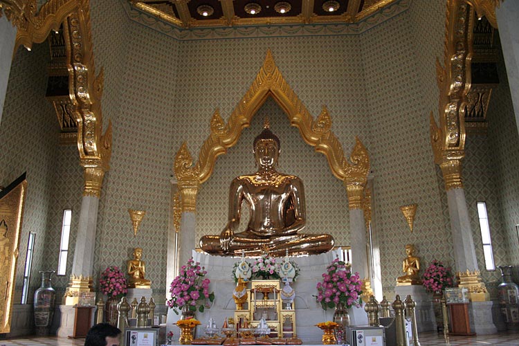 The Golden Buddha at its new location