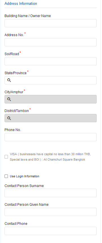 Notification 90 days : address information (for immigration Thailand)