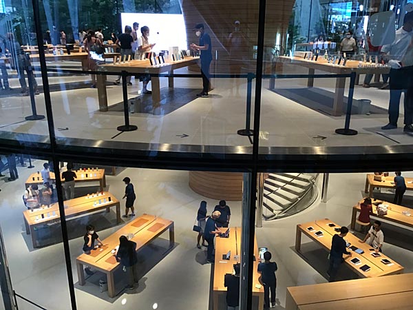 Inside Apple store, in front of CentralWorld, Bangkok