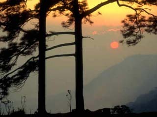 Phu Kradung National Park, Sunset in Loei