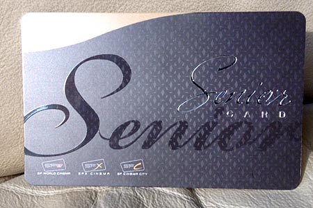 SF Senior Card for Discounts at SF Movie Theatres in Bangkok