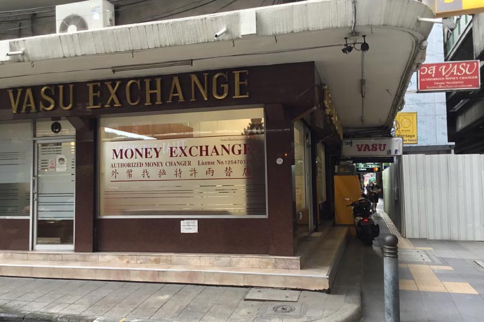 Vasu Exchange on Sukhumvit Road, Bangkok